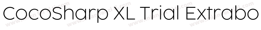 CocoSharp XL Trial Extrabold字体转换